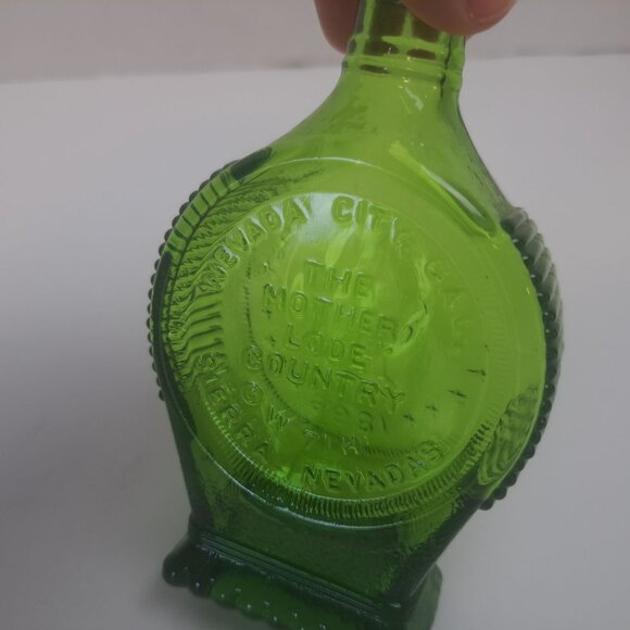 Wheaton NJ Green Glass Bottle Nevada City CA Mother Lode Country Collectible - Picture 12 of 14